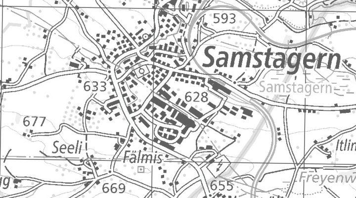 Kartenausschnitt: Weberrütistrasse 7, 8833 Samstagern