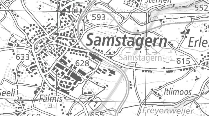 Kartenausschnitt: Stationsstrasse 54, 8833 Samstagern
