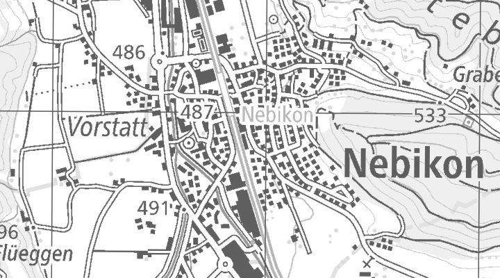 Kartenausschnitt: 6244 Nebikon