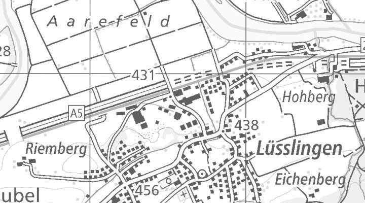 Kartenausschnitt: Bahnhofstrasse 213, 4574 Nennigkofen