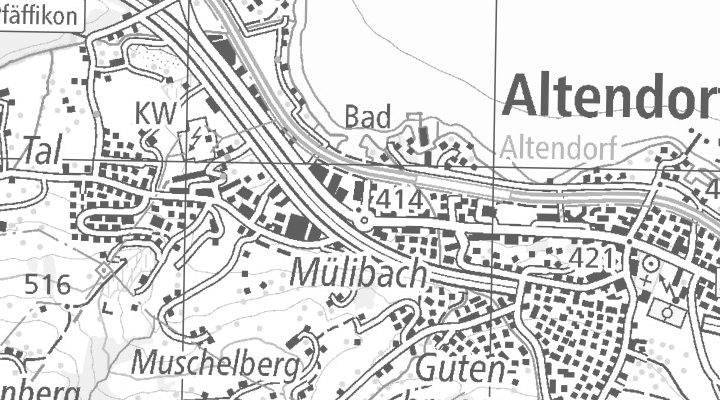 Kartenausschnitt: Zürcherstrasse 68, 8852 Altendorf