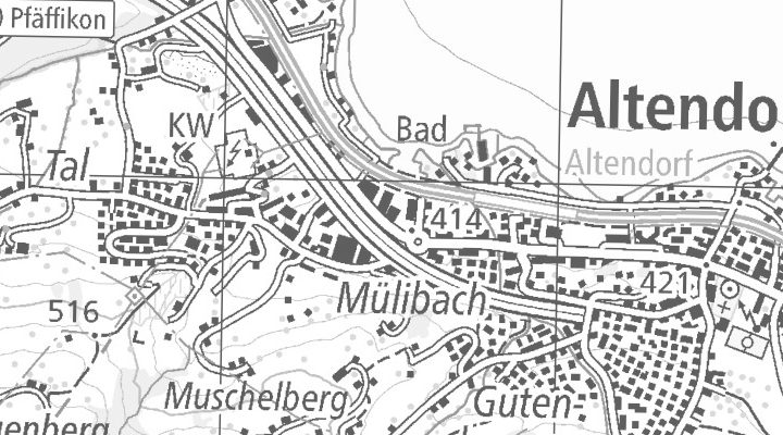 Kartenausschnitt: Zürcherstrasse 70, 8852 Altendorf