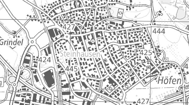 Kartenausschnitt: 6312 Steinhausen