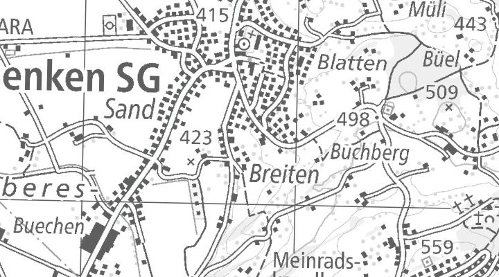 Kartenausschnitt: Neubruchstrasse 1, 8717 Benken SG
