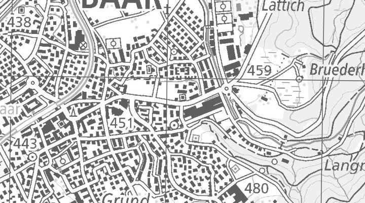 Kartenausschnitt: Langgasse 41, 6340 Baar