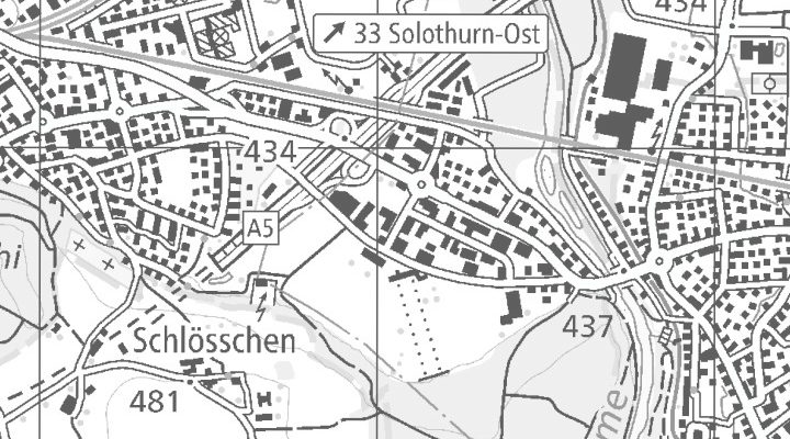 Kartenausschnitt: Schützenweg 6, 4528 Zuchwil-Solothurn