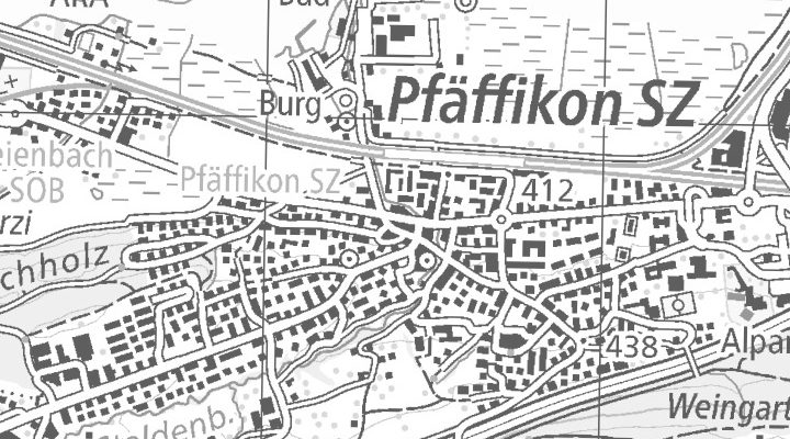 Kartenausschnitt: Churerstrasse 20, 8808 Pfäffikon SZ