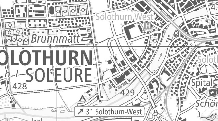 Kartenausschnitt: Grabackerstrasse 3, 4500 Solothurn