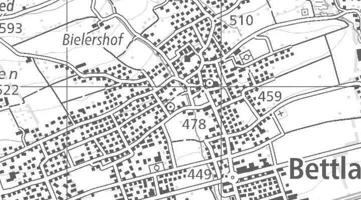 Kartenausschnitt: Bettlach