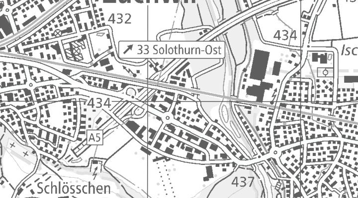 Kartenausschnitt: Langfeldstrasse 29, 4528 Zuchwil