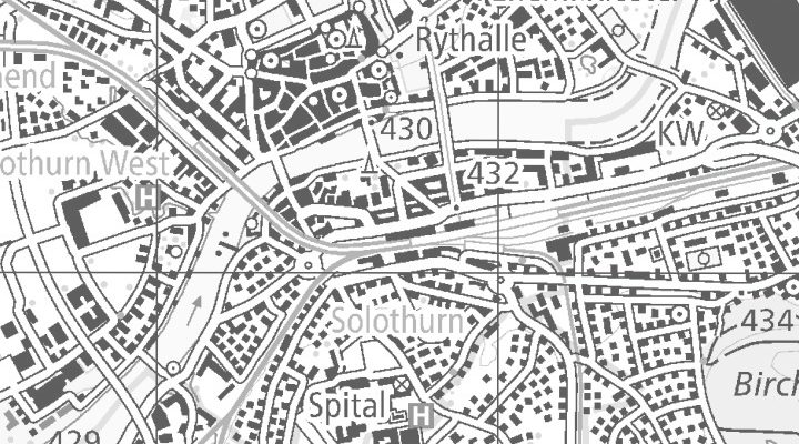 Kartenausschnitt: Dornacherstrasse 33, 4500 Solothurn
