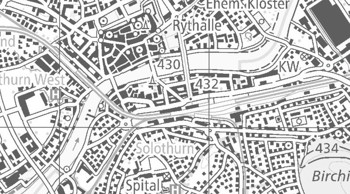 Kartenausschnitt: Hauptbahnhofstrasse 8, 4500 Solothurn