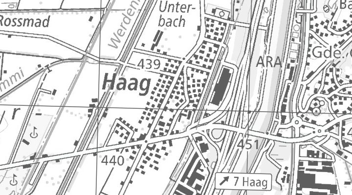 Kartenausschnitt: 9469 Haag