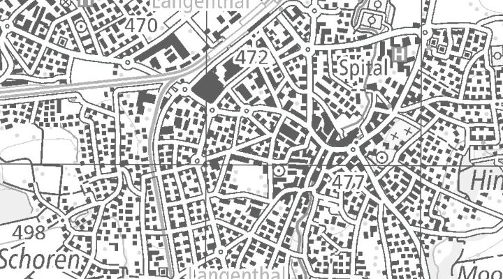 Kartenausschnitt: Langenthal