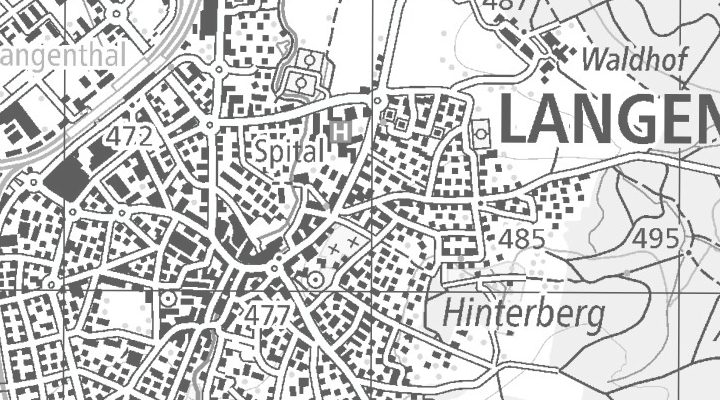 Kartenausschnitt: Untersteckholzstrasse 1, 4900 Langenthal