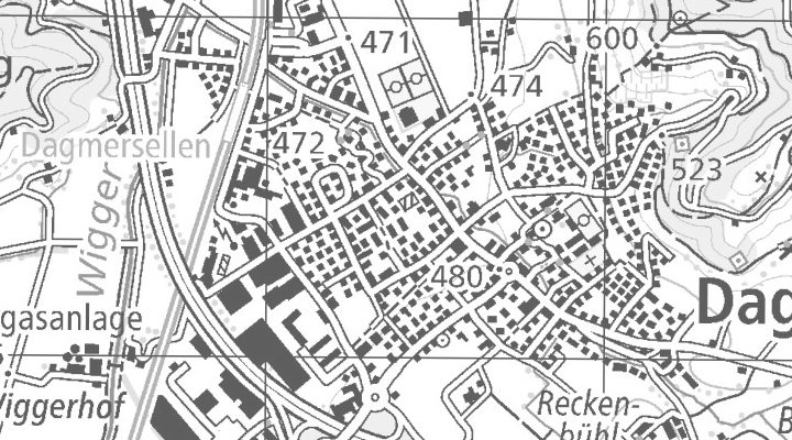 Kartenausschnitt: 6252 Dagmersellen