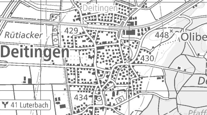 Kartenausschnitt: Rathaus, 4543 Solothurn
