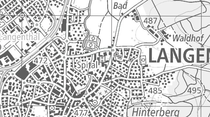 Kartenausschnitt: St. Urbanstrasse 67, 4900 Langenthal
