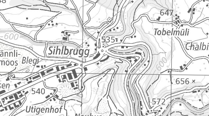 Kartenausschnitt: Zugerstrasse 7, 6340 Sihlbrugg