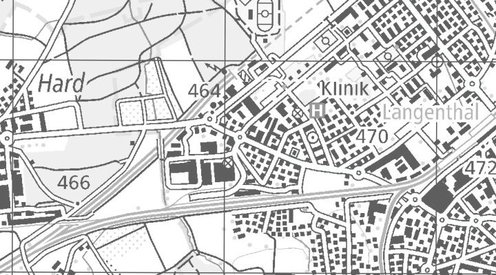Kartenausschnitt: Bützbergstrasse 98, 4900 Langenthal