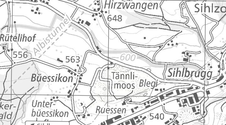 Kartenausschnitt: Ebertswilerstrasse 1, 6340 Baar