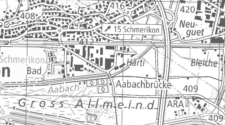 Kartenausschnitt: Allmeindstrasse 19, 8716 Schmerikon