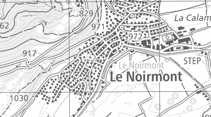 Kartenausschnitt: Chemin de Roc-Montès 20, 2340 Le Noirmont