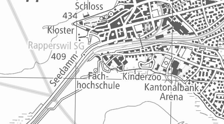 Kartenausschnitt: Oberseestrasse 10, 8640 Rapperswil