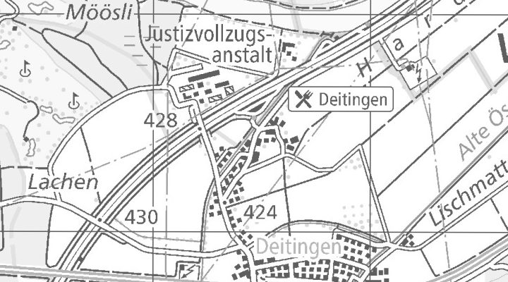 Kartenausschnitt: Hofuhrenstrasse 12, 4543 Deitingen