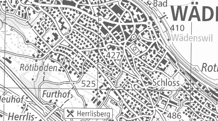 Kartenausschnitt: 8820 Wädenswil