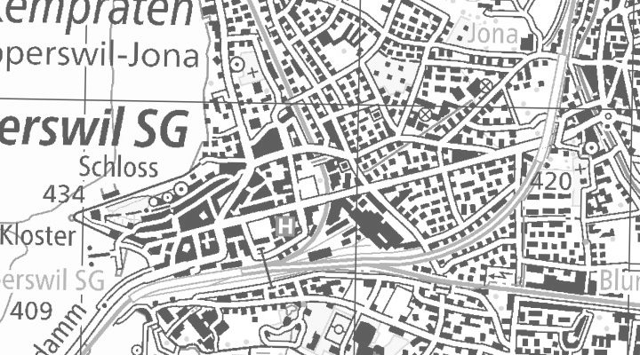 Kartenausschnitt: Untere Bahnhofstrasse 5, 8640 Rapperswil