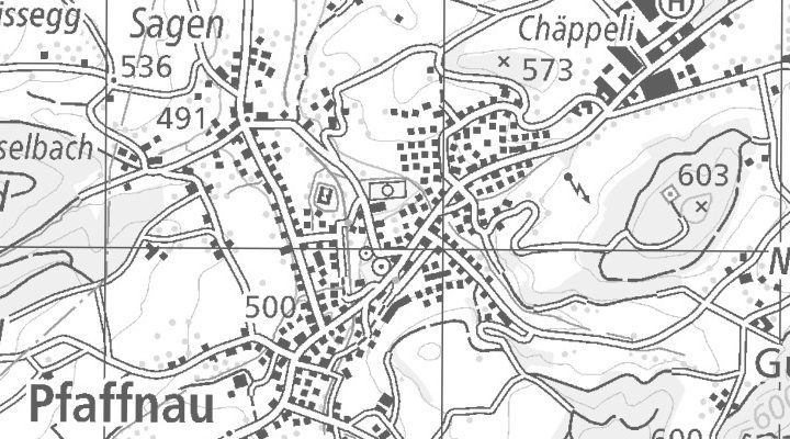 Kartenausschnitt: Gewerbe Brunnmatt 8, 6264 Pfaffnau