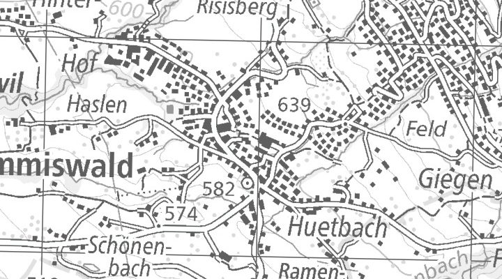 Kartenausschnitt: Rickenstrasse 40, 8737 Gommiswald