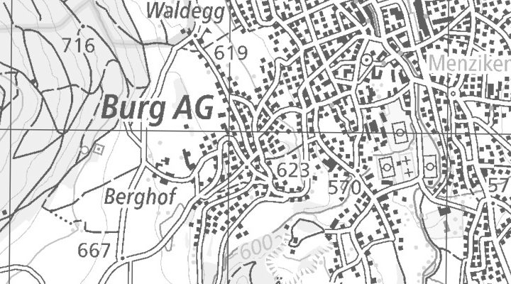 Kartenausschnitt: 5736 Burg