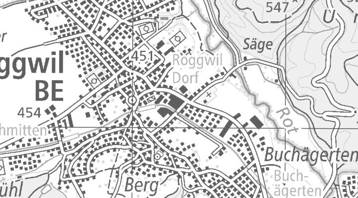 Kartenausschnitt: St. Urbanstrasse 12, 4914 Roggwil BE