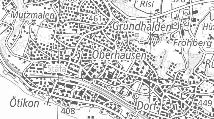 Kartenausschnitt: 8712 Stäfa