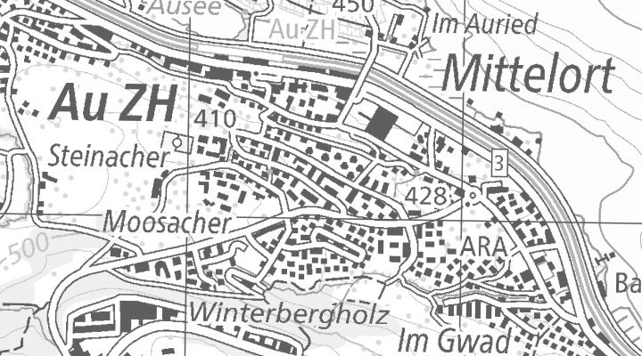 Kartenausschnitt: Moosacherstrasse 6, 8804 Au ZH