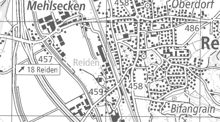 Kartenausschnitt: Werkstrasse 2, 6260 Reiden