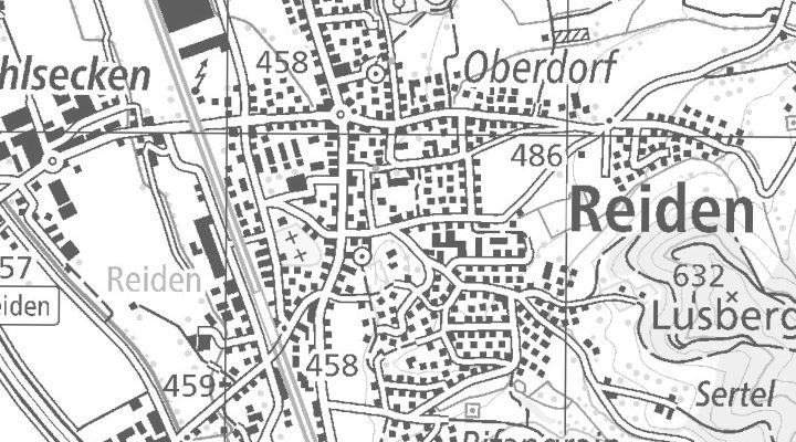 Kartenausschnitt: 6260 Reiden