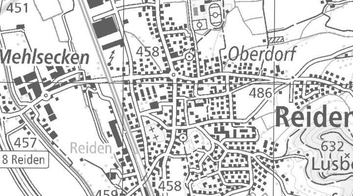 Kartenausschnitt: 6260 Reiden