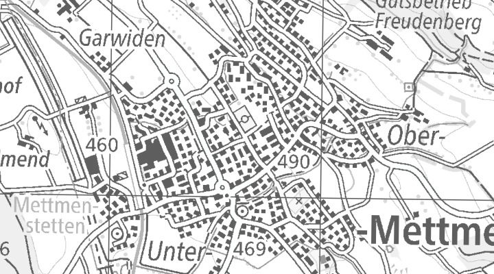 Kartenausschnitt: Mettmenstetten