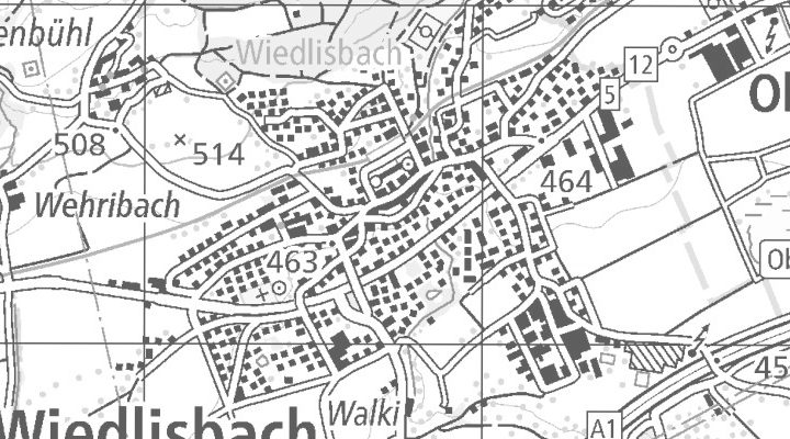 Kartenausschnitt: Gartenstrasse 4, 4537 Wiedlisbach