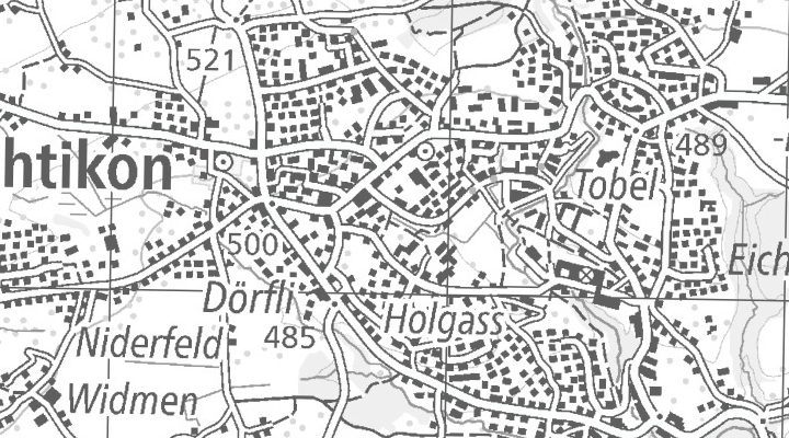 Kartenausschnitt: Hombrechtikon - Blattenstrasse 2