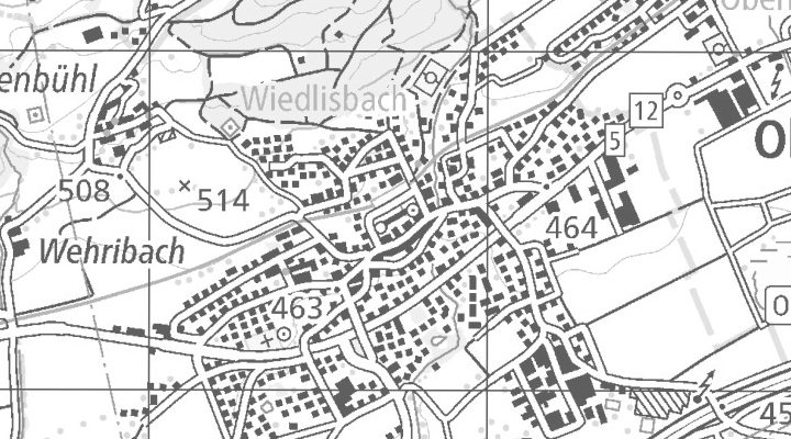 Kartenausschnitt: Hinterstädtli 13, 4537 Wiedlisbach