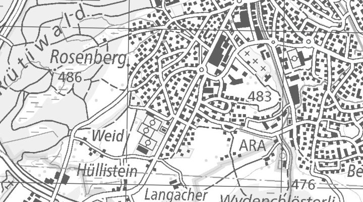 Kartenausschnitt: Rapperswilerstrasse 78, 8630 Rüti