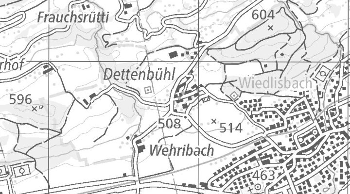 Kartenausschnitt: Juradorf-Strasse 1, 4537 Wiedlisbach