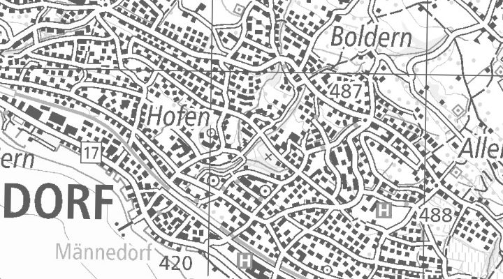 Kartenausschnitt: 8708 Männedorf