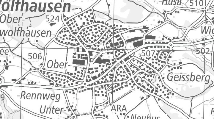 Kartenausschnitt: Oberwolfhauserstrasse 8, 8633 Wolfhausen