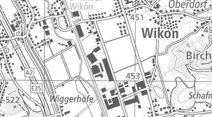 Kartenausschnitt: Industriestrasse 8, 4806 Wikon