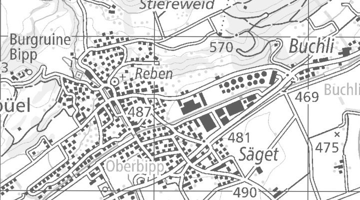 Kartenausschnitt: Industriestrasse 14, 4538 Oberbipp